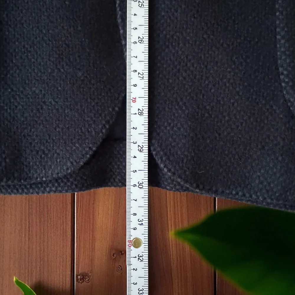 $1295 Maurizio Baldassari - Blue Black Knit Sport Coat - Wool/Cotton - EU50/US40 - Picture 11 of 15